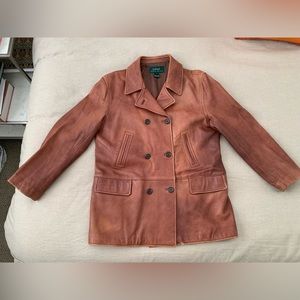 Ralph Lauren Vintage Leather Jacket Size 10